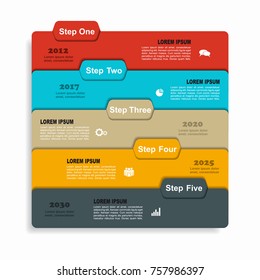 Infographic template. Vector illustration. Can be used for workflow layout, diagram, business step options, banner, web design.