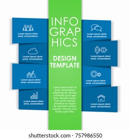 Infographic template. Vector illustration. Can be used for workflow layout, diagram, business step options, banner, web design.