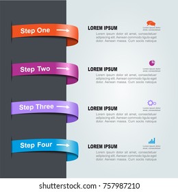 Infographic template. Vector illustration. Can be used for workflow layout, diagram, business step options, banner, web design.