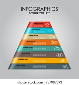 Infographic template. Vector illustration. Can be used for workflow layout, diagram, business step options, banner, web design.