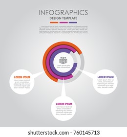 Infographic template. Vector illustration. Can be used for workflow layout, diagram, business step options, banner, web design.