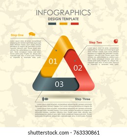Infographic template. Vector illustration. Can be used for workflow layout, diagram, business step options, banner, web design.
