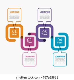 Infographic template. Vector illustration. Can be used for workflow layout, diagram, business step options, banner, web design.