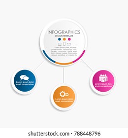 Infographic template. Vector illustration. Can be used for workflow layout, diagram, business step options, banner, web design.