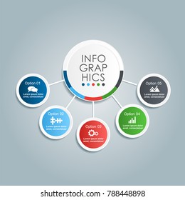 Infographic template. Vector illustration. Can be used for workflow layout, diagram, business step options, banner, web design.