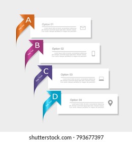 Infographic template. Vector illustration. Can be used for workflow layout, diagram, business step options, banner, web design.