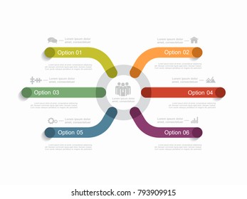Infographic template. Vector illustration. Can be used for workflow layout, diagram, business step options, banner, web design.