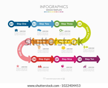 Infographic template. Vector illustration. Can be used for workflow layout, diagram, business step options, banner, web design.