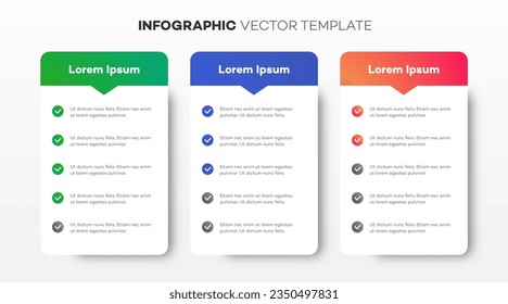 Infographic template vector for presentation