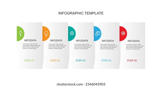 Infographic template vector for presentation business and graphic design