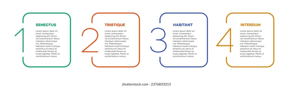 Infographic template vector timeline process 4 option