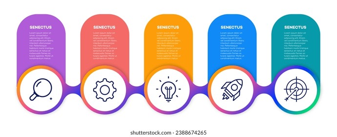 Infographic template vector timeline process