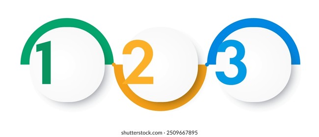 Infográfico modelo vetor linha do tempo processo 3 opção