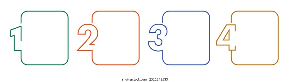 Infografía Plantilla Vector de la línea de tiempo de proceso 4 opción