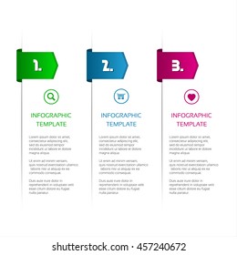 Infographic template for your project, minimalistic design, vector illustration