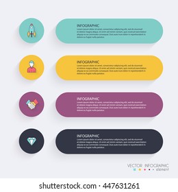 Infographic Templates for Business. Can be used for website layout vector, numbered banners, diagram.