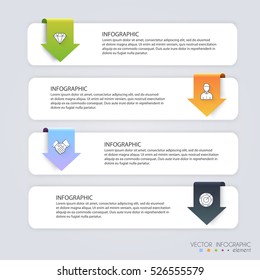 Infographic Templates for Business. Can be used for website layout vector, numbered banners, diagram.