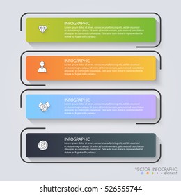 Infographic Templates for Business. Can be used for website layout vector, numbered banners, diagram.