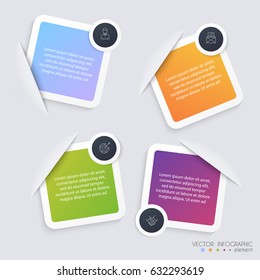Infographic Templates for Business. Can be used for website layout vector, numbered banners, diagram.
