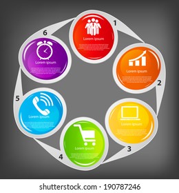 Infographic Templates for Business Vector Illustration. EPS10