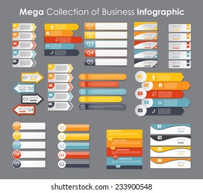 Modelos de infográficos para ilustração de vetor de negócios. EPS10