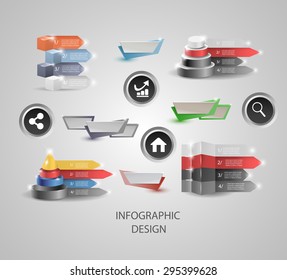 Infographic Templates for Business Vector Illustration. EPS10. big set