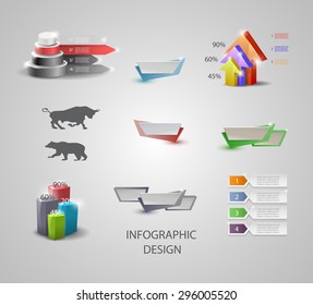Infographic Templates for Business Vector Illustration. EPS10. big set