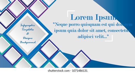 Infographic Templates & Designs Background. Business Design Concept. Abstract Your Text Here Infographic. For Placards, Banners, Presentations, Reports, Card And Wallpaper.Vector Illustration. Eps 10.