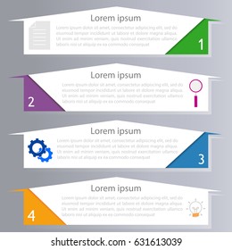 infographic templates with elements and place for text for your business