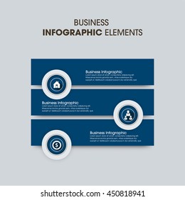  infographic templates with numbers and text, business infographics elements set, workflow, process, steps or options, vector eps10 illustration