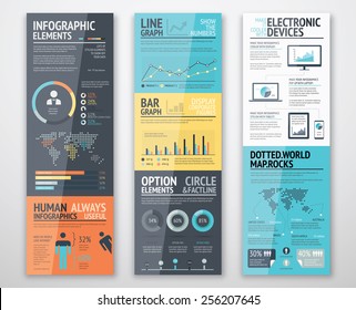Infographic templates in well arranged order ready for use
