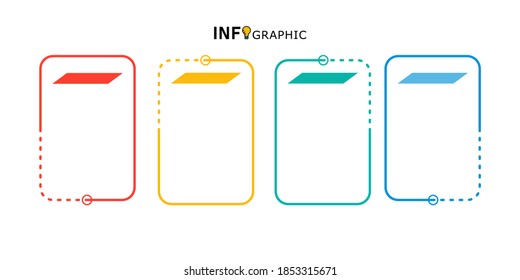 Infographic text block element can be used to present process, options, workflow or steps.