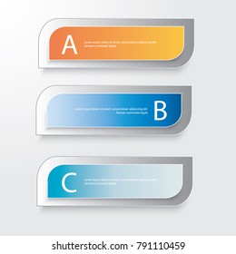 Infographic text box for presentations, advertising, layouts, annual reports, web design.