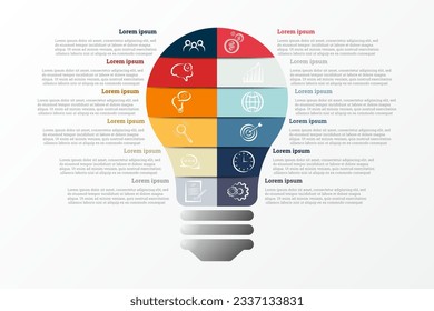 Infographic that provides a detailed report of the business, divided into 12 topics.