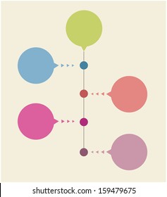 infographic time line flat concept