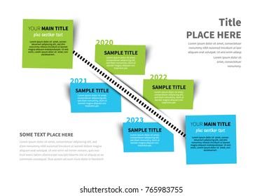 Infographic timeline with 2 main boxes connected and 4 time labels in the middle
