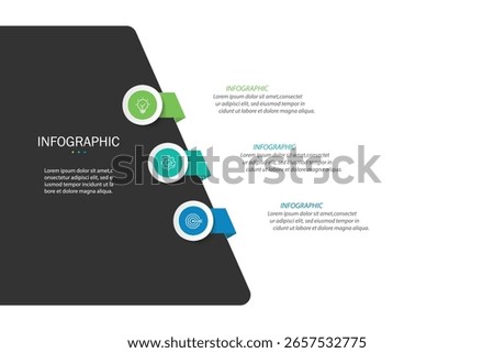 Infographic timeline 3 steps template. Timeline, Business presentation. Vector illustration.