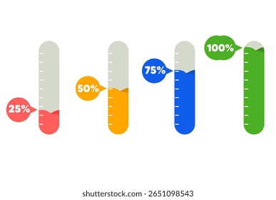 Infographic timeline design template  with percentages
