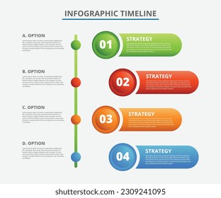 Infographic Timeline List Bussines Work Meetin and Workshop Office