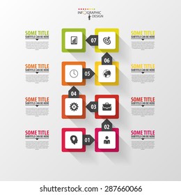 Infographic timeline. Modern vector design template