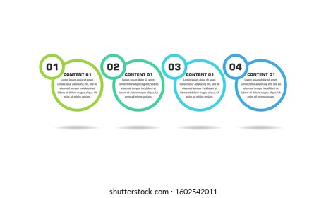Infographic Timeline Number for Business Strategy Vector Template