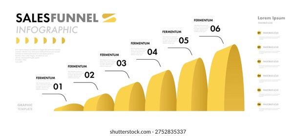 Infographic timeline process 3d isometric 6 level, parts or options for workflow layout; timelines, processing, apps; web design banner; presentation;