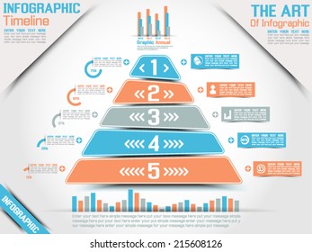 INFOGRAPHIC TIMELINE PYRAMID 