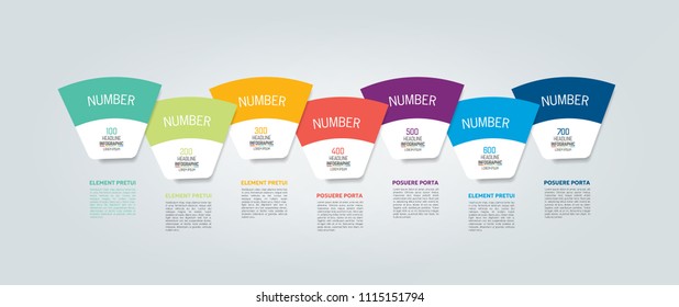  Infographic timeline report, template, chart, scheme. Vector.