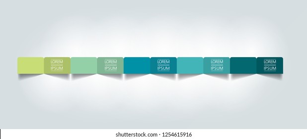  Infographic timeline report, template, chart, scheme. Vector.