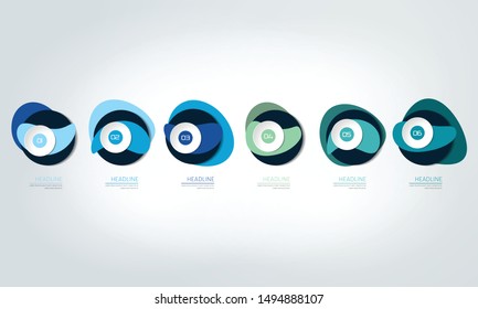  Infographic timeline report, template, chart, scheme. Vector.