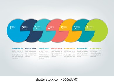 Infographic timeline report, template, chart, scheme. Vector.