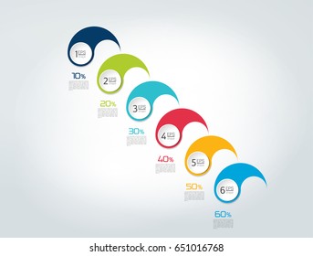 Infographic timeline report, template, chart, scheme. Vector.