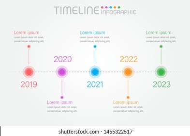Infographic timeline roadmap on grey background,vector illustration.