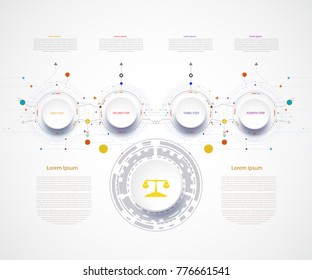 Infographic timeline technology template with 3D and step.Business concept with options.For book,content,diagram,flowchart,steps, parts,timeline infographics, workflow layout,chart,Vector illustration